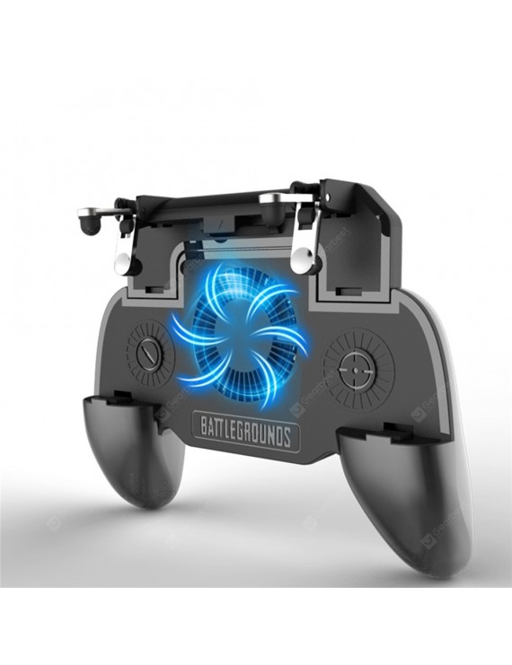 Mobile Game Charger Cooling Fan with 4000mAh Battery L1R1 Trigger Joystick Controller