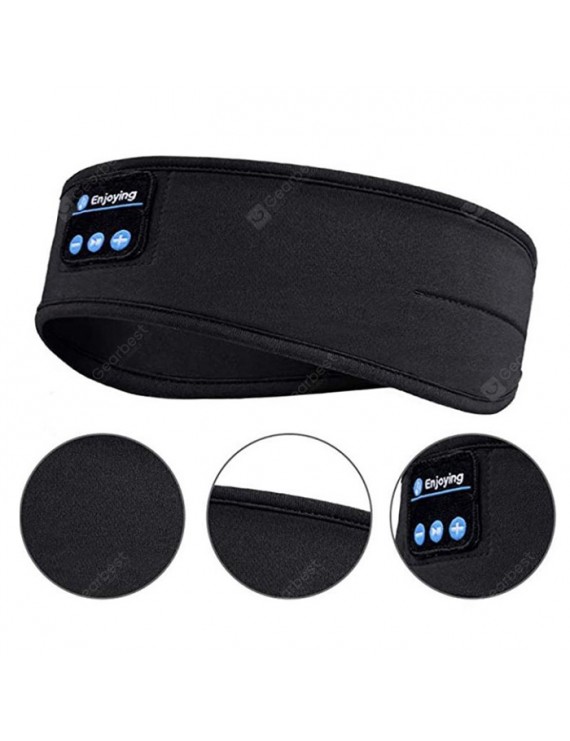 Bluetooth Sleep Headphones Sports Headband Ultra-thin Soft Elastic Comfortable Wireless Music Headset Eye Mask Side Sleep