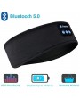 Bluetooth Sleeping Headphones Sports Headband Thin Soft Elastic Comfortable Wireless Music Earphones Eye Mask for Side Sleeper