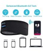 Bluetooth Sleeping Headphones Sports Headband Thin Soft Elastic Comfortable Wireless Music Earphones Eye Mask for Side Sleeper