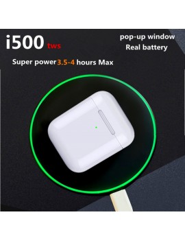 I500 TWS Wireless Bluetooth 5.0 Touch HiFi Stereo Sports Headphones