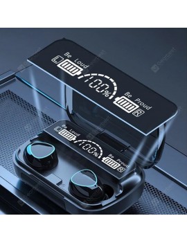 M10 Wireless Bluetooth V5.1 TWS Earbuds Headphone with LED Battery Display Dual Microphones Waterproof 9D Stereo Sports Earphone