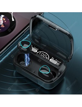 M10 Wireless Bluetooth V5.1 TWS Earbuds Headphone with LED Battery Display Dual Microphones Waterproof 9D Stereo Sports Earphone