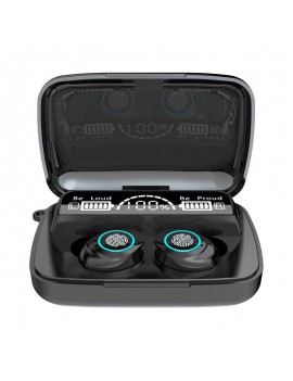 M18 Bluetooth Earphones Wireless TWS Waterproof HIFI Stereo Earbuds Fingerprint Touch Headset with Charging Box