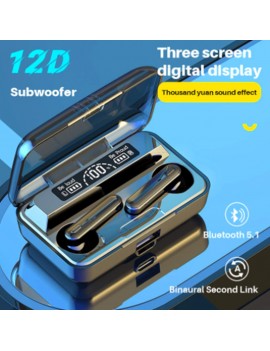 New G03-2 Mini TWS Wireless Bluetooth 5.1 Stereo Sports In-Ear Headphones With Mic