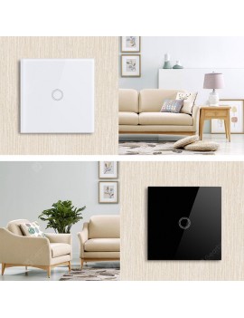 SESOO / 86 Smart Home Touch  Single Fire Line RF 433 Remote Wall Switch