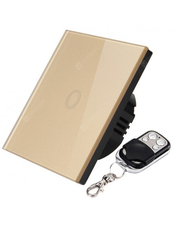 SESOO / 86 Smart Home Touch  Single Fire Line RF 433 Remote Wall Switch