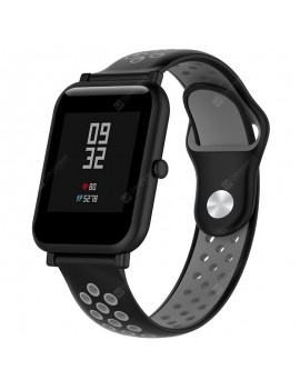 Two-color Pore Silicone Back Button Strap for AMAZFIT