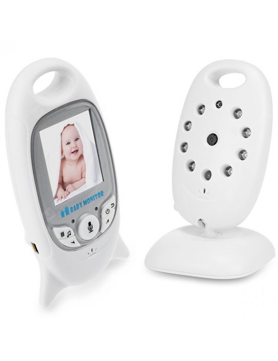 VB601 Wireless Baby Monitor Two-way Audio Night Vision Temperature Monitoring Lullabies