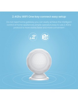 WiFi PIR Motion Sensor Alarm Detector Home Security Smart Life APP Control Notification Support Tuya Smart