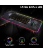 Gaming Mouse Pad RGB Mouse Pad Gamer Computer Mousepad RGB Backlit Mause Pad Large Mousepad XXL For Desk Keyboard LED Mice Mat