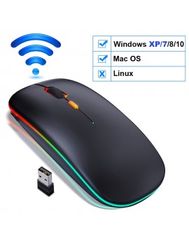 iMice Wireless Mouse Bluetooth RGB Rechargeable Mouse Computer Silent Mause LED Backlit Ergonomic Gaming Mouse for Laptop PC