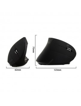 USB Rechargeable Wireless Mouse 2.4GHz Vertical Gaming Mouse 800 1600 2400 DPI