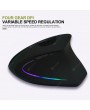 USB Rechargeable Wireless Mouse 2.4GHz Vertical Gaming Mouse 800 1600 2400 DPI