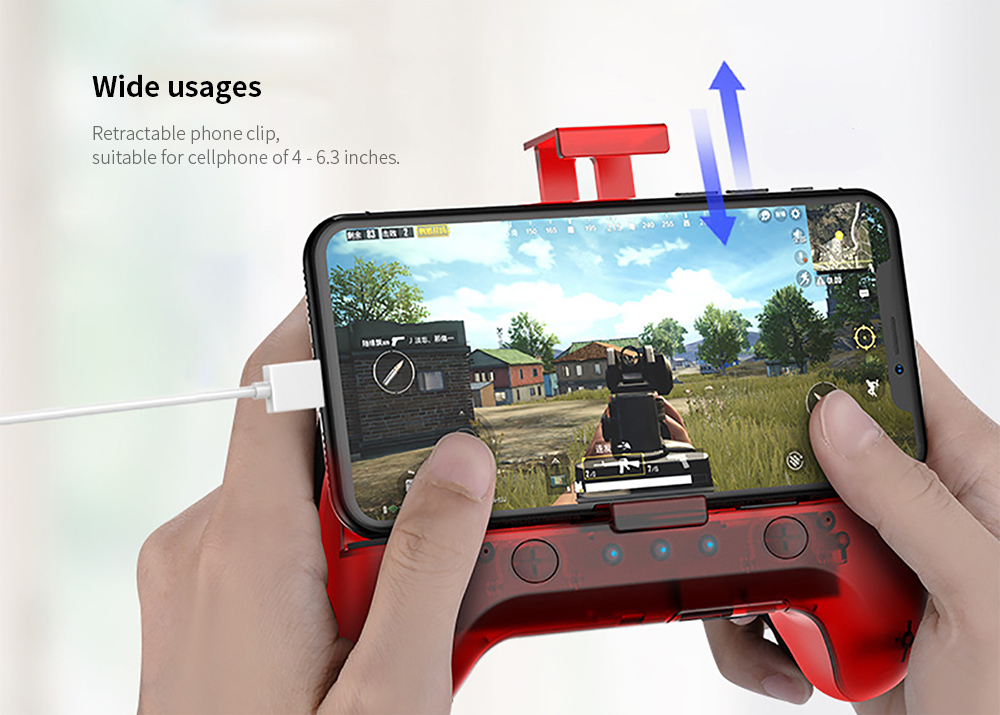Multifunctional Cooling Fan Phone Game Joystick Controller - Red