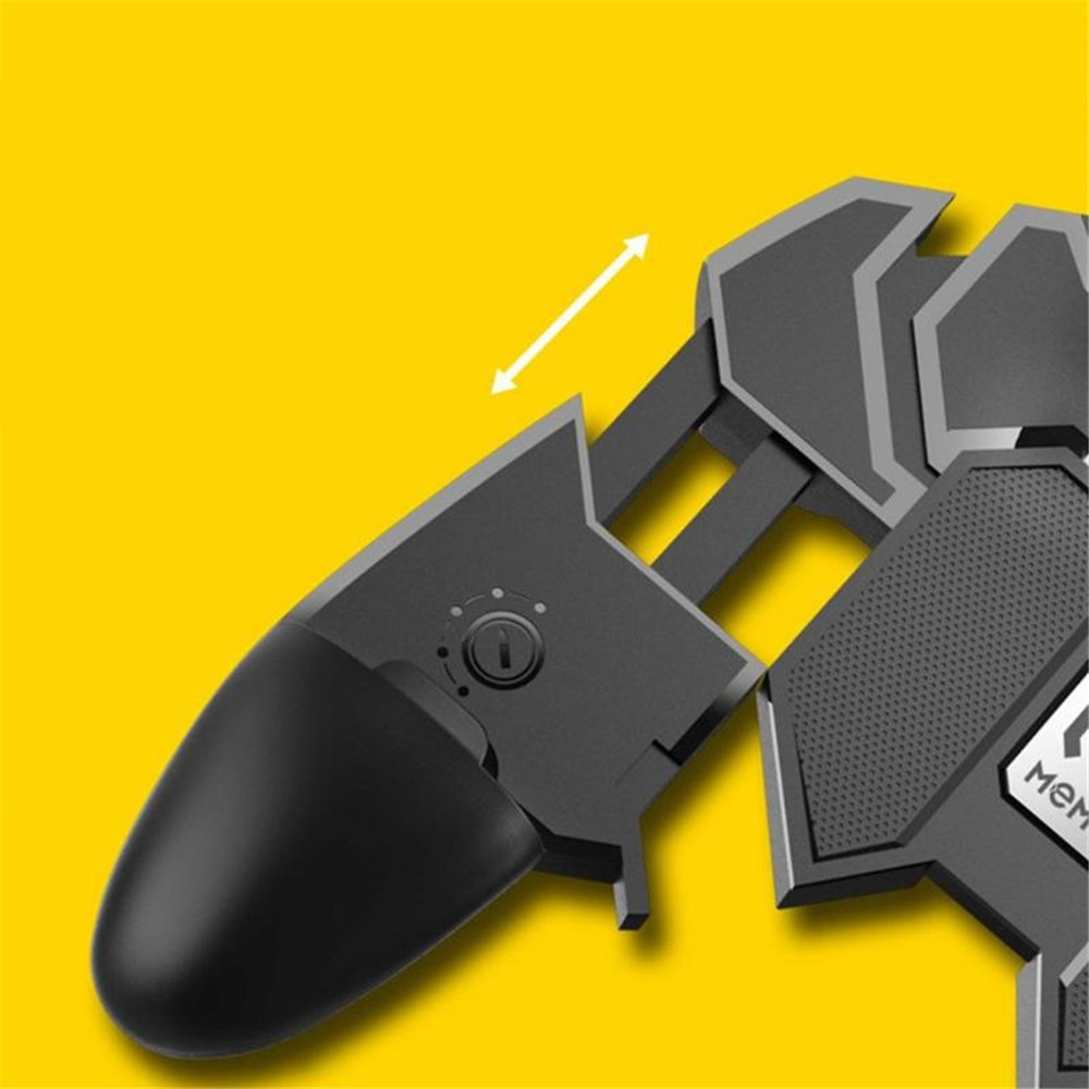 Mobile Gaming Joystick Gamepad Trigger Fire Button L1R1 Controller for PUBG - Black