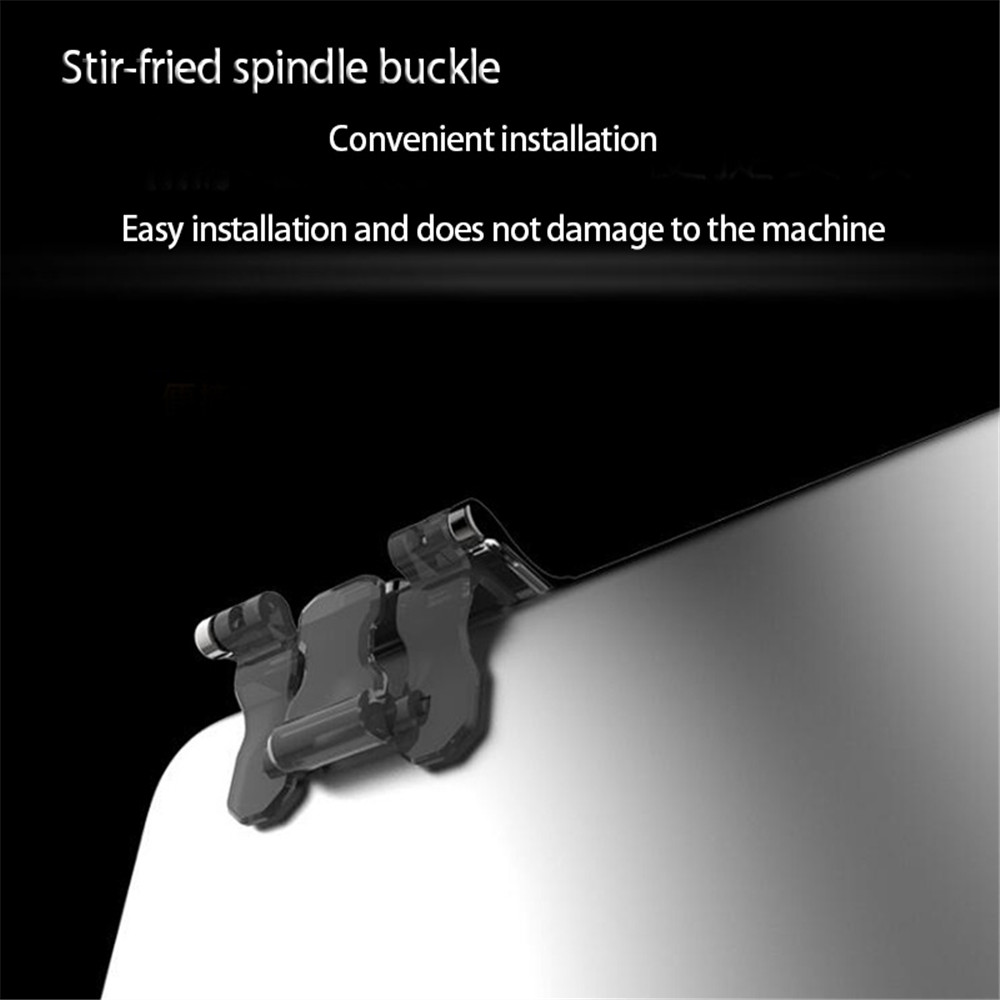 2 PCS Mobile Game Controller D2 L1R1- Black