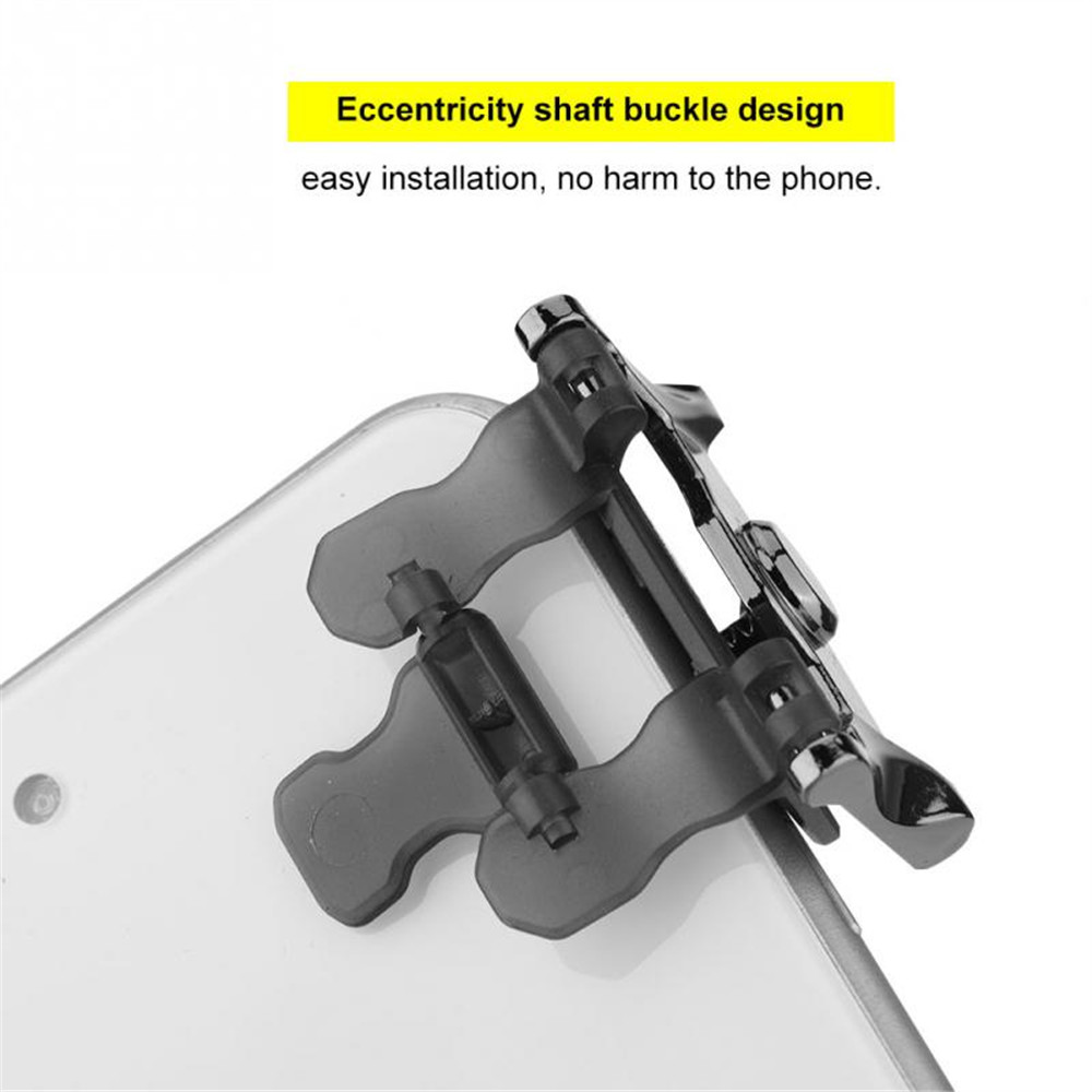 2 PCS Mobile Game Controller D2 L1R1- Black