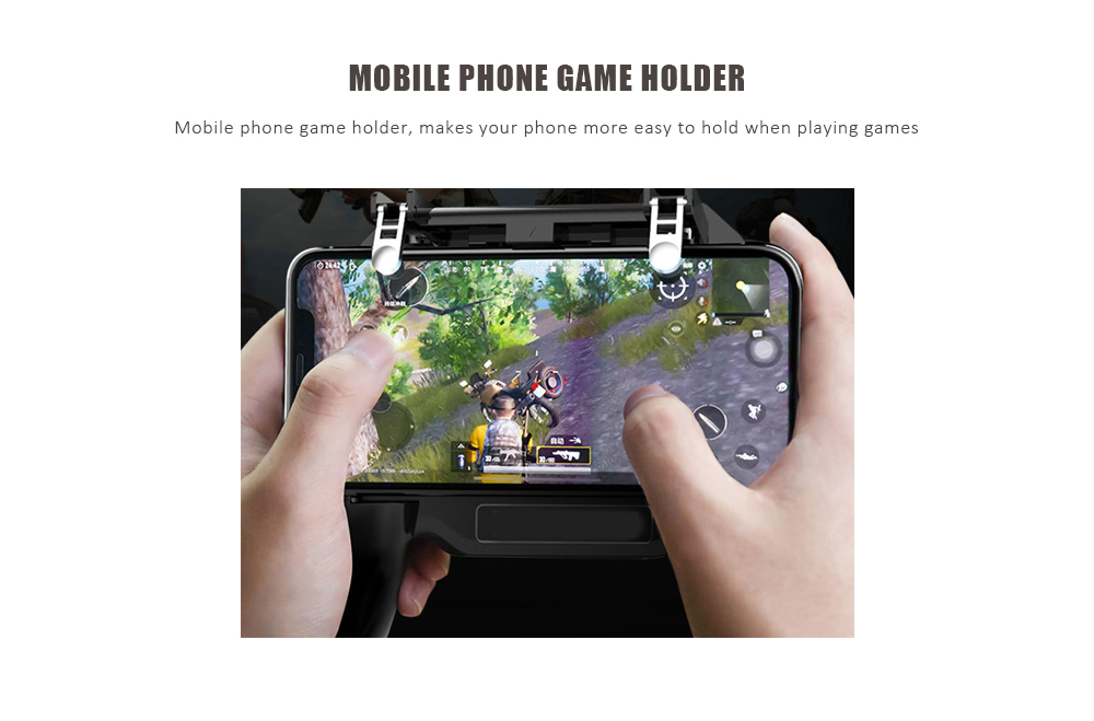 Multi-function Smartphones Cooling Gamepad Controller- Black