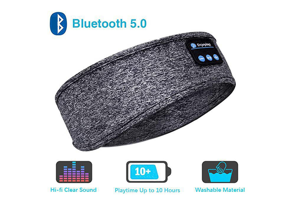 Wireless Bluetooth Headphones Sports Headband - Black Wireless Bluetooth Headphones Sports Headband - Black