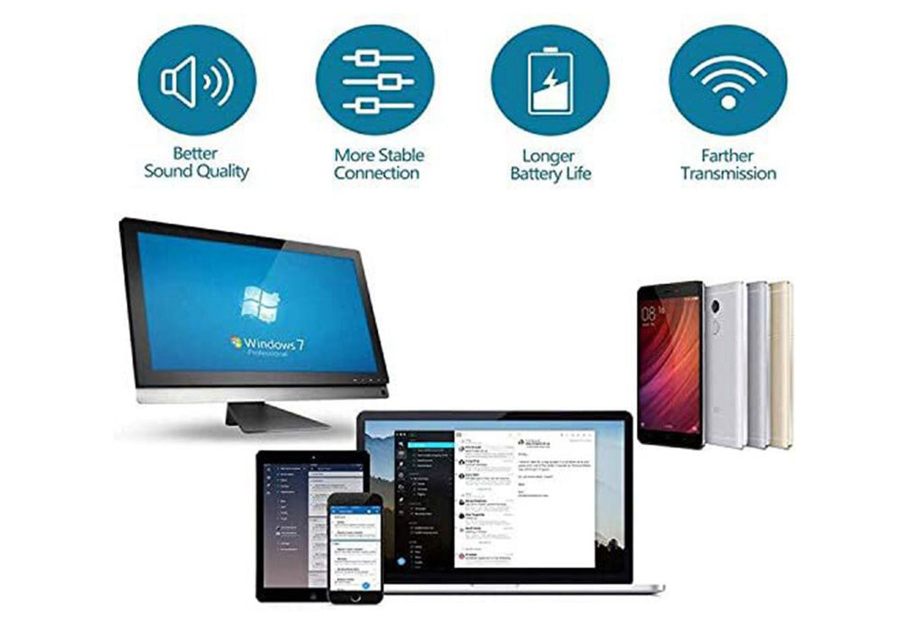 Wireless Bluetooth Headphones Sports Headband - Black Wireless Bluetooth Headphones Sports Headband - Black