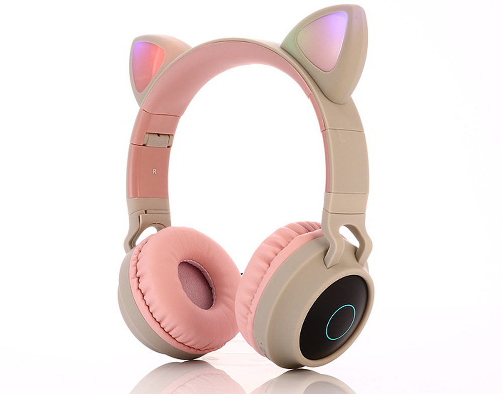 BT-028C Light-emitting Cartoon Cat Ears Girl Headset Wireless Bluetooth Headphone - Blue BT-028C Light-emitting Cartoon Cat Ears Girl Headset Wireless Bluetooth Headphone - Blue