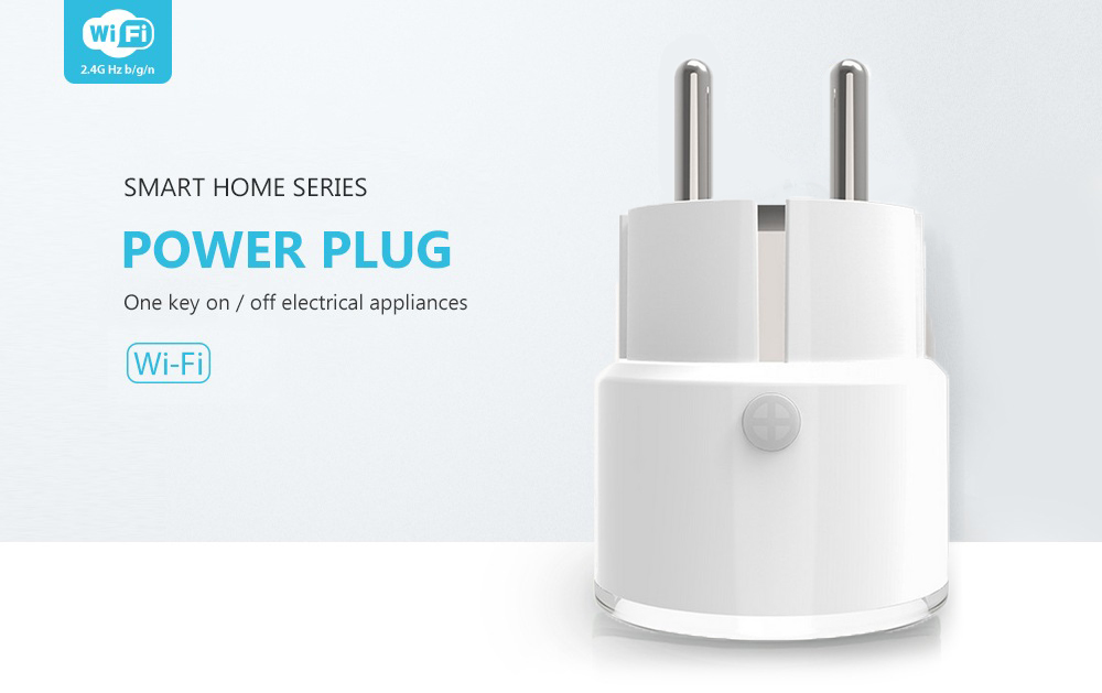 10A 2000W Smart WiFi EU Socket Energy Monitoring Plug- Milk White