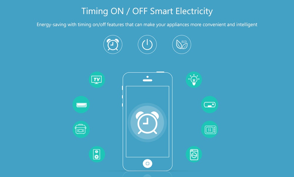 10A 2000W Smart WiFi EU Socket Energy Monitoring Plug- Milk White