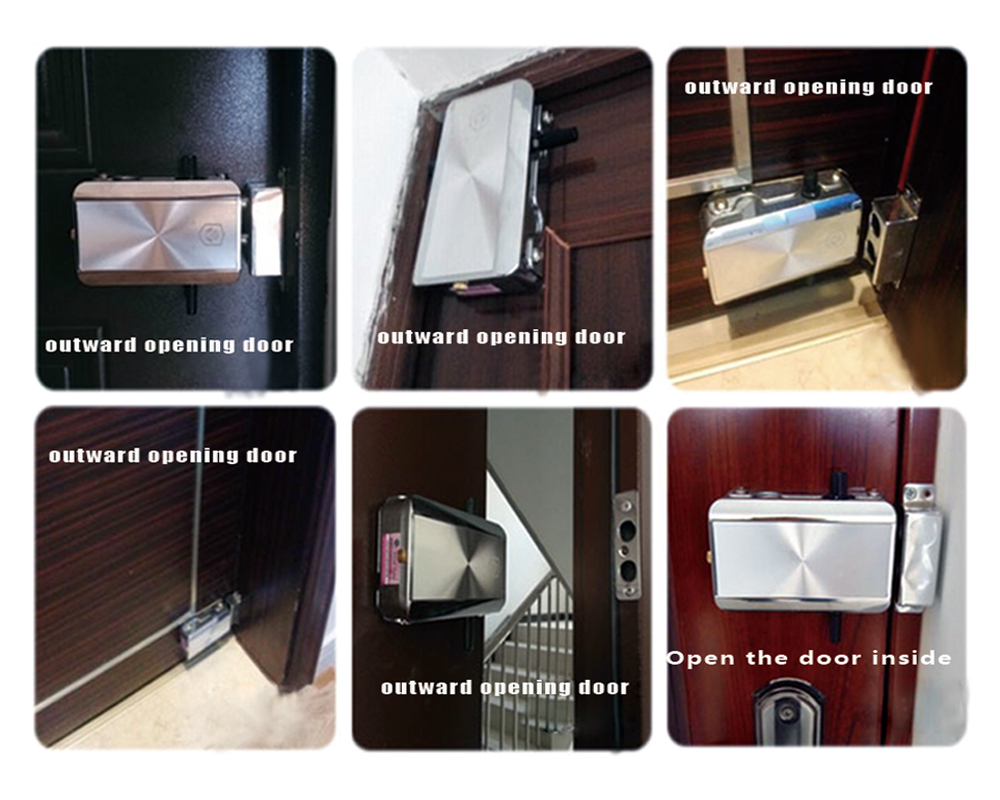 HXQ910 Intelligent Home Electric Remote Control Door Lock Mechanical Anti-Theft - Silver 1pc HXQ910 Intelligent Home Electric Remote Control Door Lock Mechanical Anti-Theft - Silver 1pc