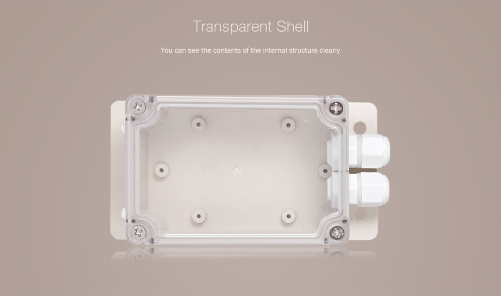 IM171017001 IP66 Waterproof Case with PG7 Connector for SONOFF Basic / RF / Pow / TH10 / TH16 / G1 - Gray Goose