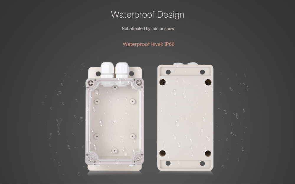 IM171017001 IP66 Waterproof Case with PG7 Connector for SONOFF Basic / RF / Pow / TH10 / TH16 / G1 - Gray Goose