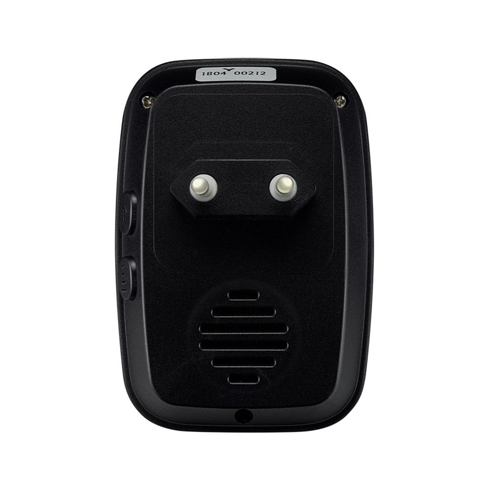 Smart Home Wireles Doorbell Buzzer-Beaters Waterproof Function of Remote Control - Black EU Plug