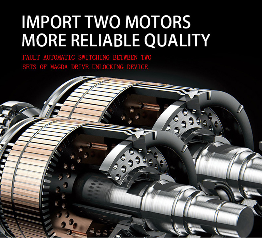 HXQ920 Wireless Smart Electronic Door Lock APP Phone Control Remote Control Invisible Lock Home Security - Champagne Gold